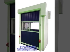 Porta avvolgibile in PVC per camera bianca, doccia d'aria, microelettronica, sistema di controllo PLC