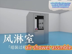 Camera doccia a luce LED con sistema di blocco a pressione di 200 Pa per la stanza pulita