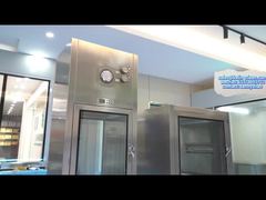 Passbox per camera bianca con maniglia in acciaio inossidabile per mantenere un ambiente di produzione pulito e sicuro