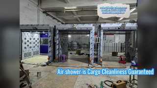 Doccia ad aria per camere bianche per la rimozione della polvere del carico