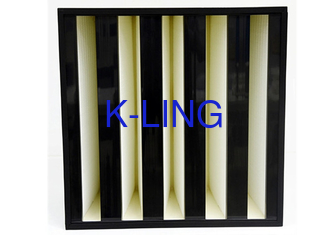 Carta da filtro compatta della fibra di vetro a forma di scatola con il filtro di plastica dalla Banca di ventilazione V della struttura