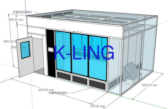 Fire Resisting Wall Wtih Transparent Window Modular Clean Room  Called Hardwall Cleanroom