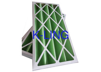 Filtri dell'aria pieghettati rigidi del pannello, filtro G1 - G4 dalla stanza pulita pre con la struttura del cartone
