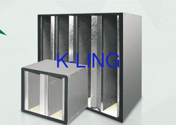 Temperatura Fibra di vetro v filtro bancario con perline di fusione Holt H13 H14 Efficienza