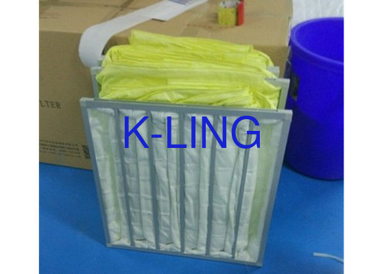 Filtro d'aria di tasca con fibra sintetica resistente all'umidità bassa pressione iniziale