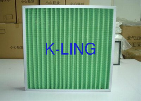 Filtro d'aria a pannello plisato di grado pre-filtro con reti di protezione galvanizzate