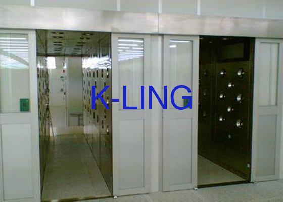 Salvi di energia 380V tunnel doccia d'aria con illuminazione a LED e controllo PLC lampada UV