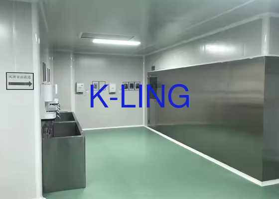 Alta velocità personalizzata tipo L doccia aria stanza tunnel con porta oscillante automatica frequenza 50Hz