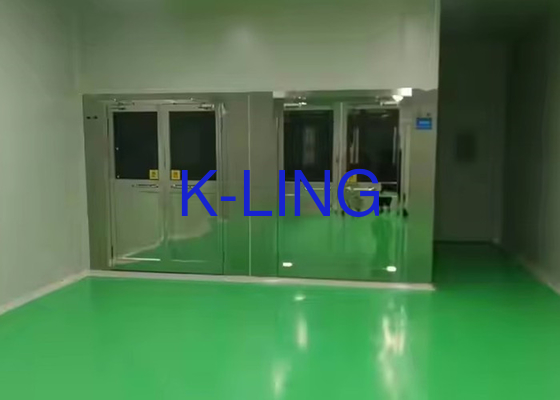 Doccia ad aria automatica con luci a LED / porta in vetro a montatura SS