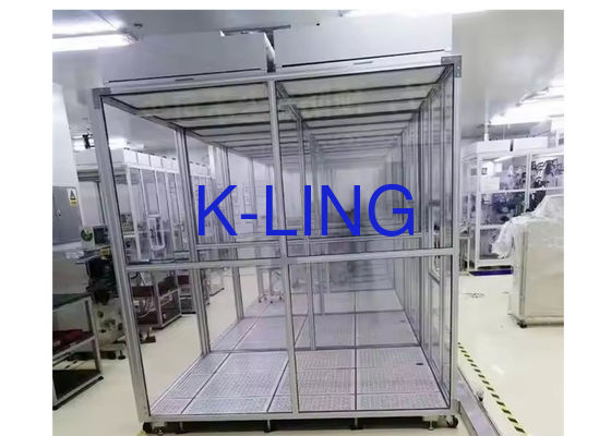 Camera pulita modulo personalizzato Softwall Camera pulita con illuminazione a LED e controllo PLC