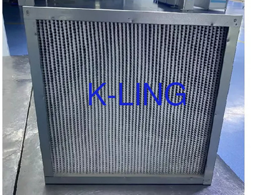Resistenza alle alte temperature filtro dell'aria ULPA e supporto in fibra di vetro ultrafine Temperatura massima di funzionamento 200°C