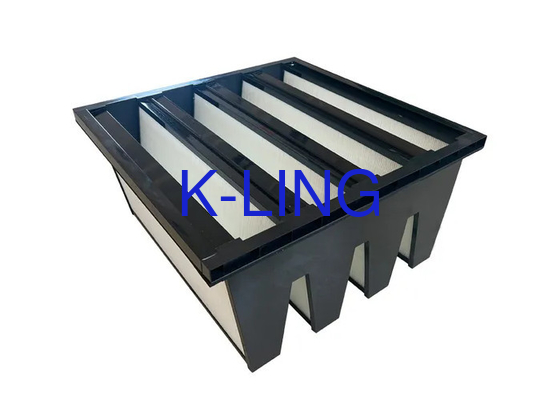 Figura di plastica V filtro bancario per adesivo poliuretano flessibile industriale Temperatura massima 80°C