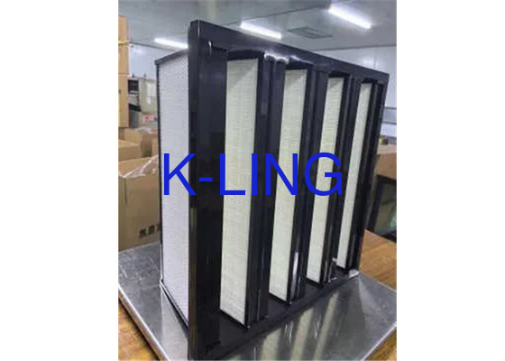 Figura di plastica V filtro bancario per adesivo poliuretano flessibile industriale Temperatura massima 80°C