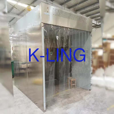 Cabina di pesatura di controllo delle porte con modalità doccia a doppio lato e tenda in PVC