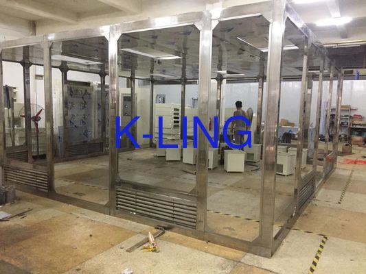 Sistema modulare di stanza pulita con filtro HEPA di dimensioni personalizzate e pavimento antistatico in PVC