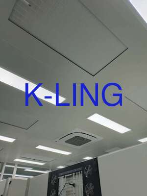 Rapido assemblaggio e smontaggio Sala pulita a parete morbida con filtrazione Hepa 99,99%@0,3um E Sala pulita modulare in acciaio rivestito in polvere