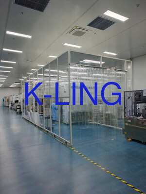 Camera Bianca a Pareti Morbide ISO 8 con Velocità dell'Aria di 0,45 m/s e Filtrazione HEPA H14 per il Controllo della Contaminazione