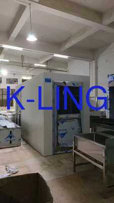 Dimensioni personalizzabili Tunnel di doccia in acciaio inossidabile con aria a alta velocità per l'ingresso su larga scala