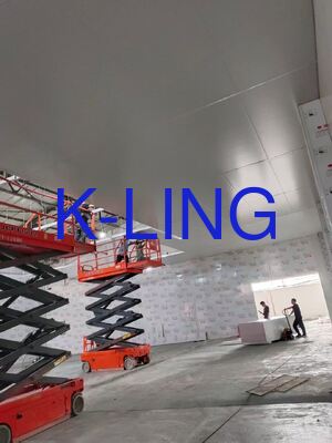 Pannello Sandwich in Lana di Roccia di Vetro e Magnesio 50mm Hardwall Cleanroom Classe 1000 ISO5 ISO6 ISO7 Sistemi di Pannelli Murali di Purificazione