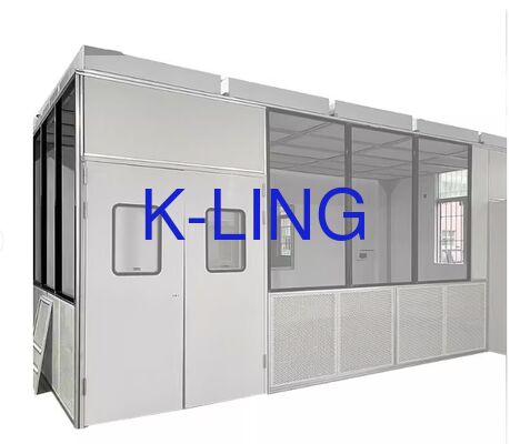 Sala pulita modulare con grado di purificazione ISO5/ISO6/ISO7/ISO8, filtro HEPA e filtro preliminare di aria e installazione modulare