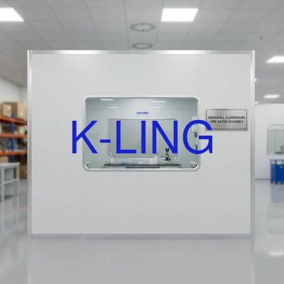 Sala pulita a parete rigida resistente al fuoco con finestra trasparente e classe di purificazione ISO5-ISO8 Sala pulita modulare