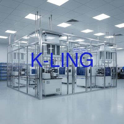 Sala pulita modulare con grado di purificazione ISO5/ISO6/ISO7/ISO8, filtro HEPA e filtro preliminare di aria e installazione modulare