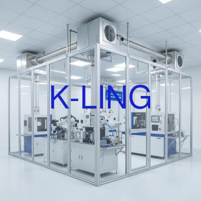 Sala pulita modulare con grado di purificazione ISO5/ISO6/ISO7/ISO8, filtro HEPA e filtro preliminare di aria e installazione modulare