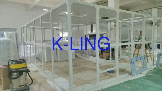 Classe ISO da 5 a Classe ISO da 8 Sala pulita modulare con pavimento in PVC in vinile Soluzioni di stanza pulita priva di polvere per ambienti controllati