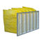 Filtro dell'aria di resistenza F9 di colore giallo della struttura di alluminio chimico del filtro a sacco/tasca