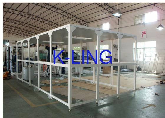 Sistema modulare di stanza pulita con filtro HEPA di dimensioni personalizzate e pavimento antistatico in PVC