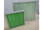 Filtro da media pieghettato verde del poliestere di efficienza di filtri dell'aria G1 G3 del pannello