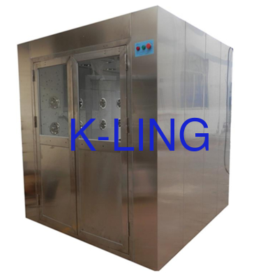 Modulo Assemble Tipo doccia d'aria in acciaio inossidabile con filtro HEPA mini-plegato H13 e pulsante di arresto di emergenza