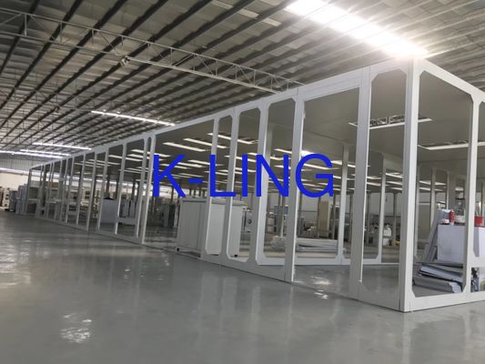 Sistema modulare per camere bianche con filtro HEPA ISO5/6/7/8 99,99% a 0,3UM e installazione indipendente o montata a parete