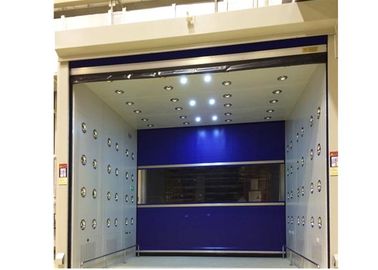 Tunnel blu della cascata di particelle della porta di rotolamento con il Governo d'acciaio rivestito della polvere