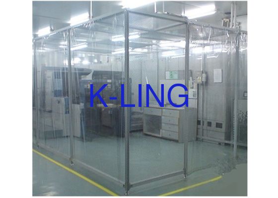 Parete divisoria di plastica modulare di elettricità statica della stanza pulita di Softwall anti
