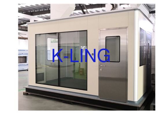 Pannelli sandwich ignifughi Softwall Booth pulito con porta stagna e trattamento angolo profilo in alluminio