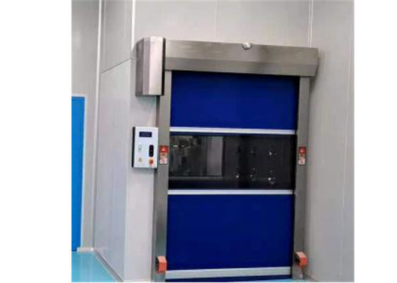 Tunnel telecomandato della cascata di particelle della stanza pulita con la porta dei rulli del PVC di velocità veloce
