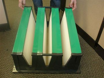 Filtro dell'aria di plastica della Banca di pagina V di MERV 16 lavabili per il sistema di HVAC del condizionatore d'aria