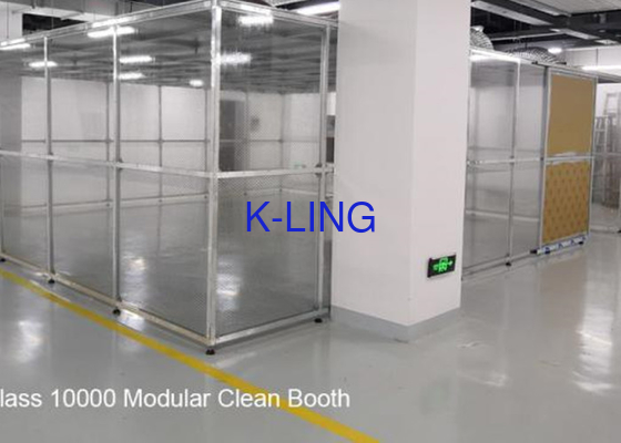 Struttura di alluminio della struttura di Softwall della cabina FFU dell'attrezzatura pulita farmaceutica della stanza pulita